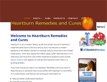 Tablet Screenshot of heartburnremediesinfo.com